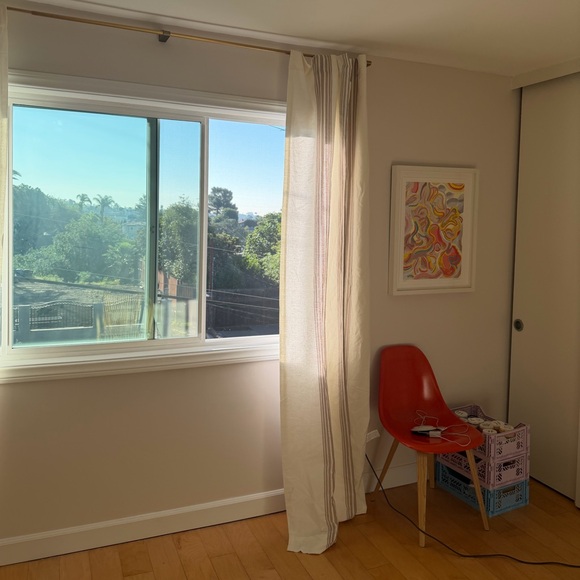 Quince Costal Linen Cotton Curtains, 48”x96”, TWO panels - Picture 3 of 4